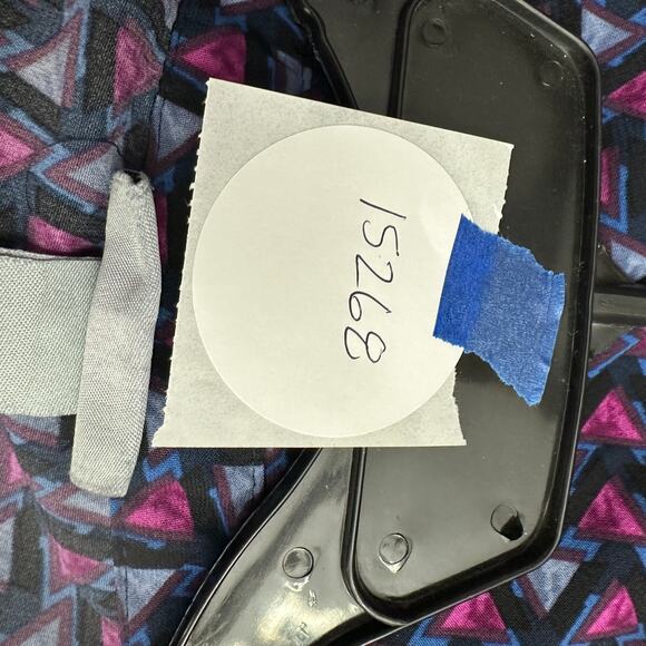 Catherines Size 3X Retro Geometric Print Tunic Top 3/4 Sleeve Boho Statement - Picture 7 of 7